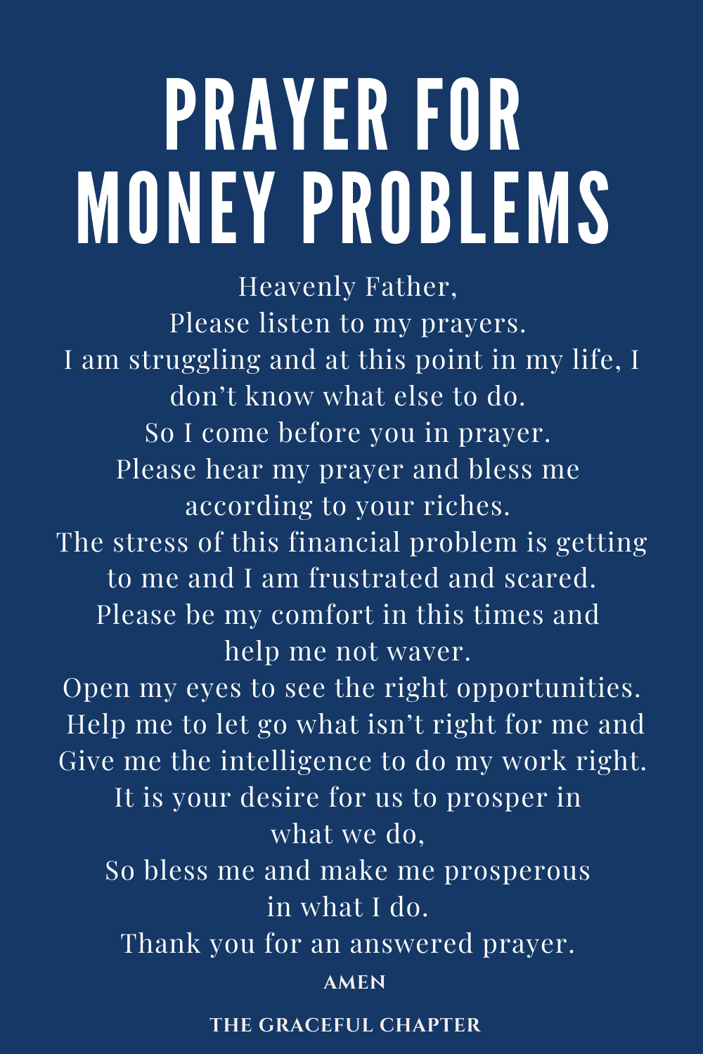 prayer for your finances