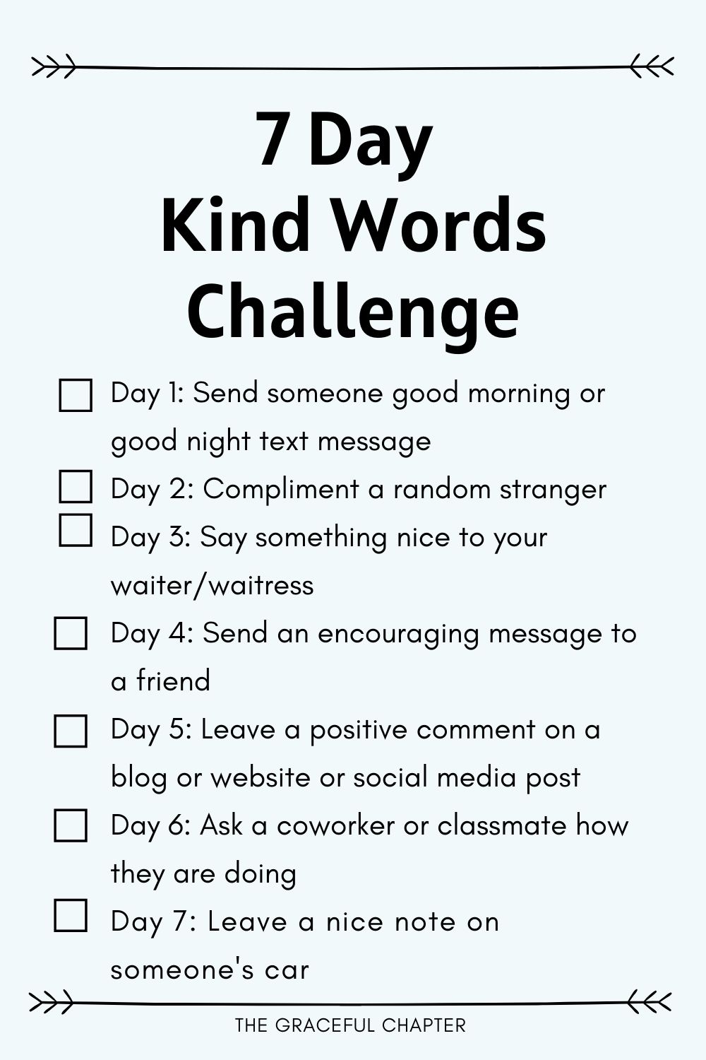 7 day kind words challenge