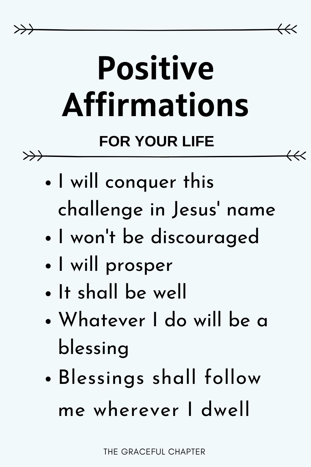 Positive affirmations for life
