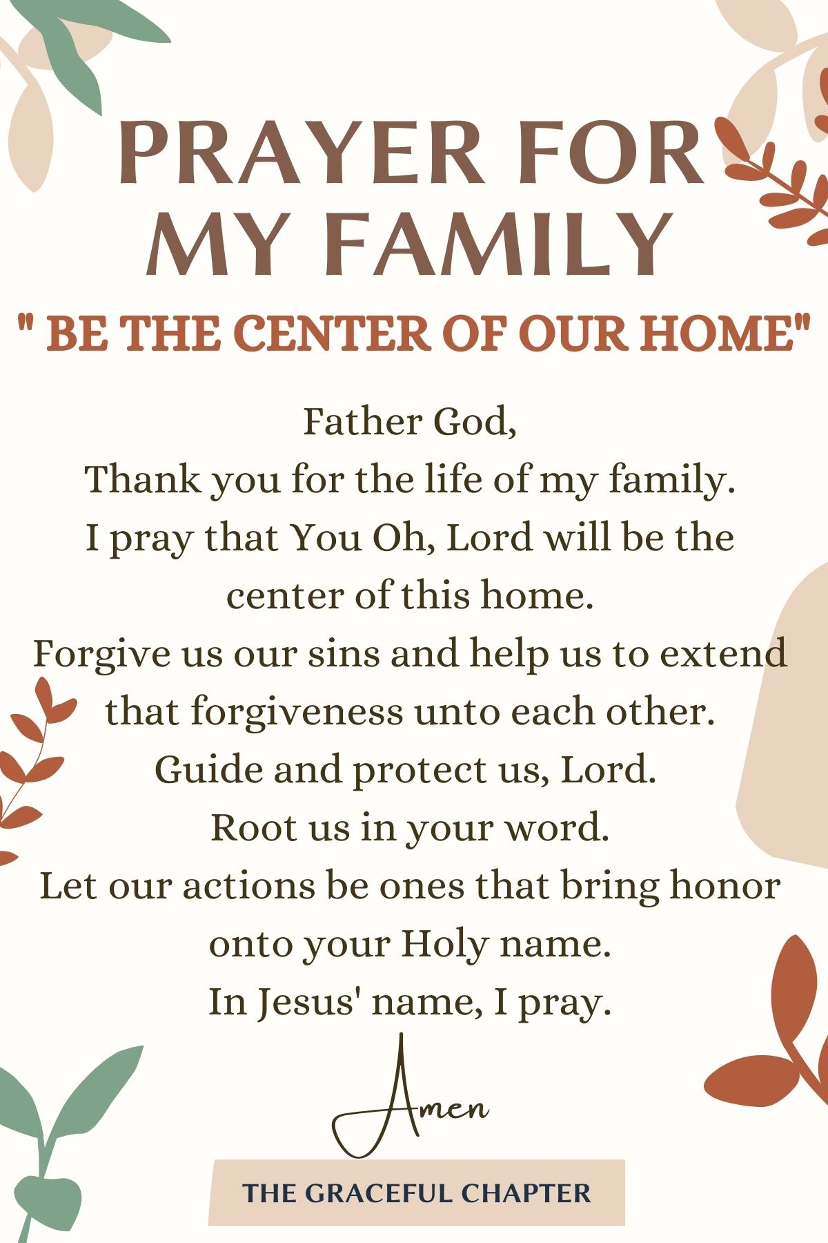 23 Powerful Prayers For Your Family The Graceful Chapter