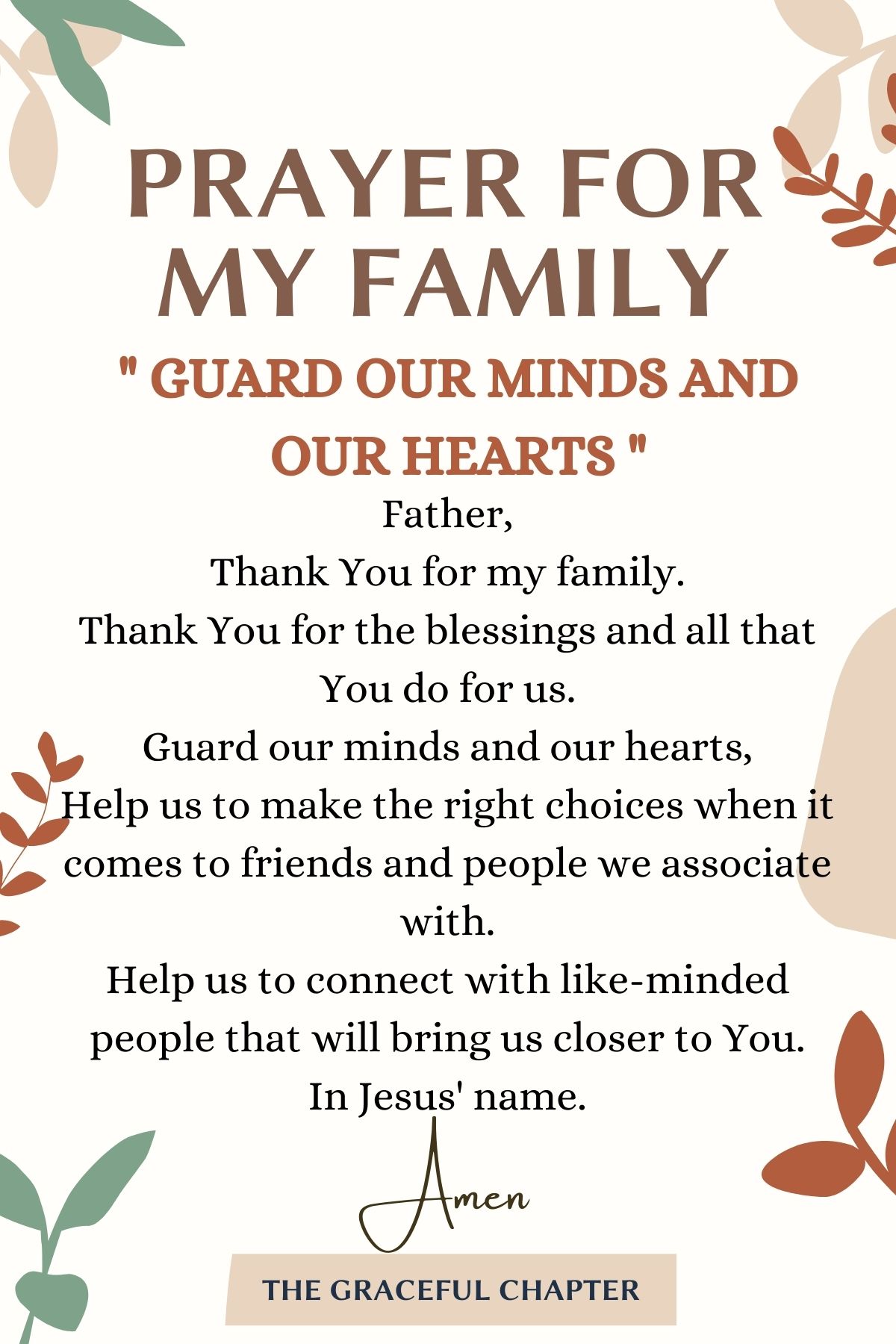 23 Powerful Prayers For Your Family - The Graceful Chapter