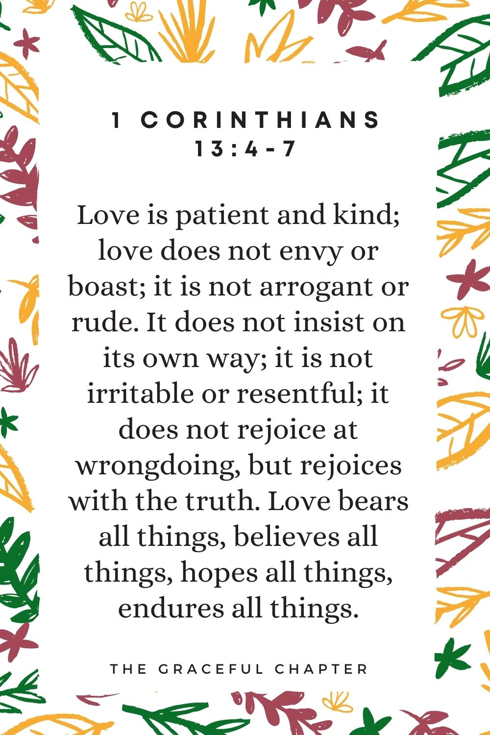 What is love, according to the Bible?