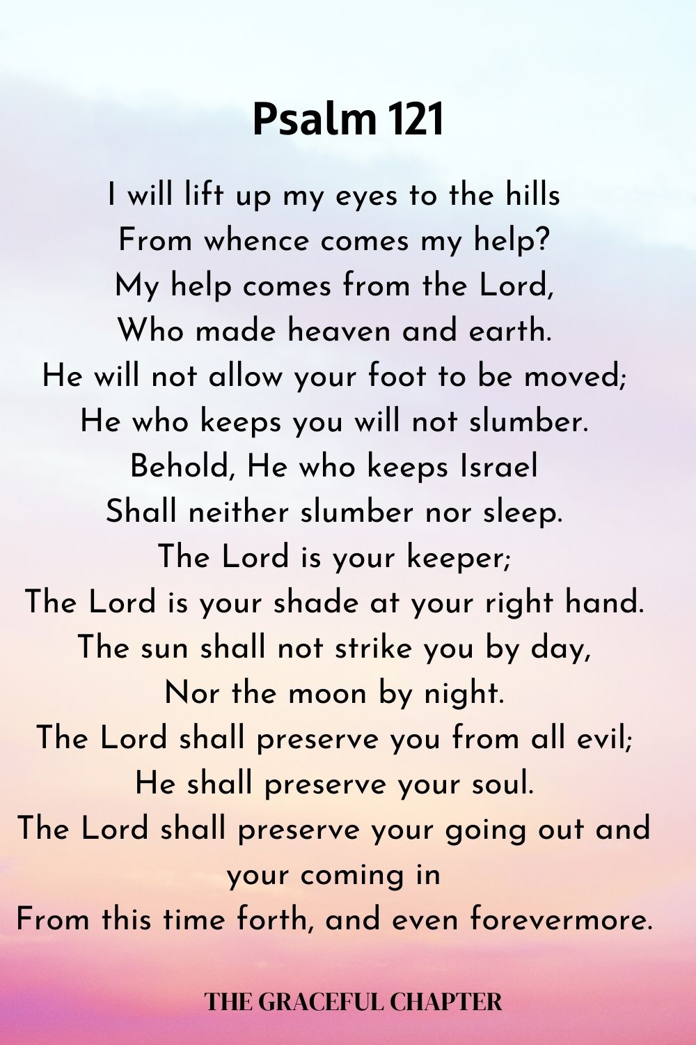 Psalm 121 _my help comes from the Lord