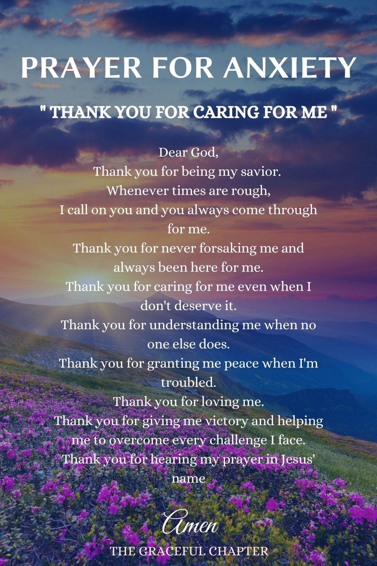 Thank you for caring for me