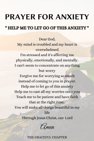 16 Prayers For Anxiety To Calm Your Soul - The Graceful Chapter