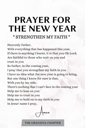 8 Prayers For The New Year - The Graceful Chapter