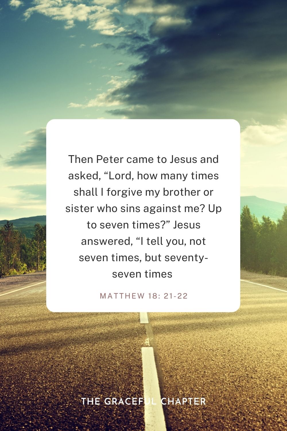 Matthew 18: 21-22