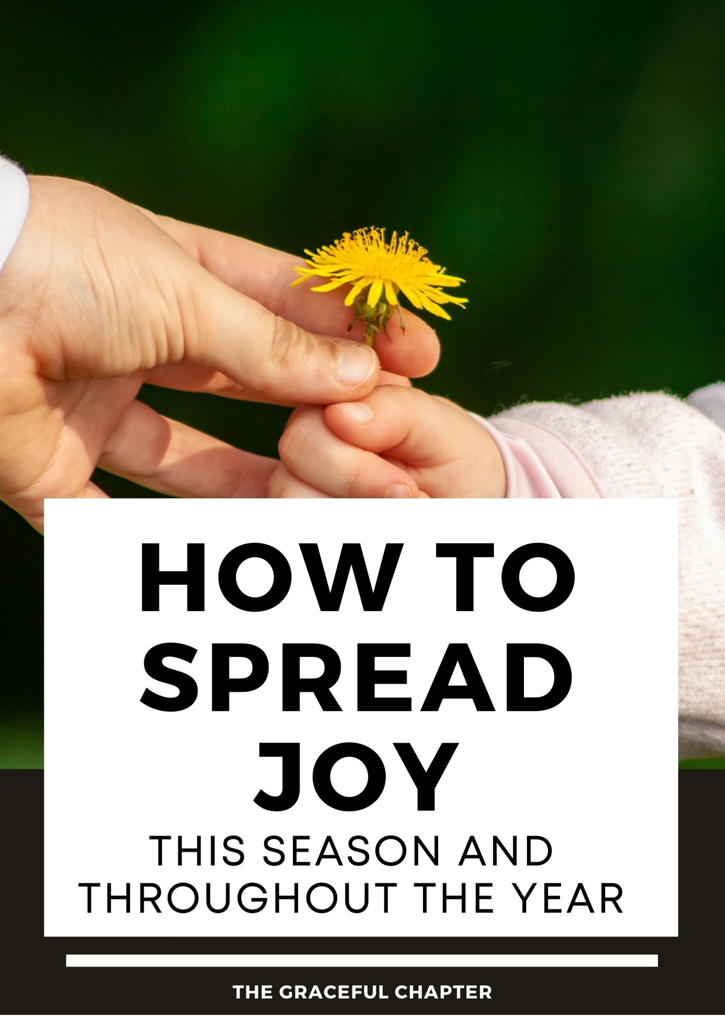 How to spread joy this season and throughout the year