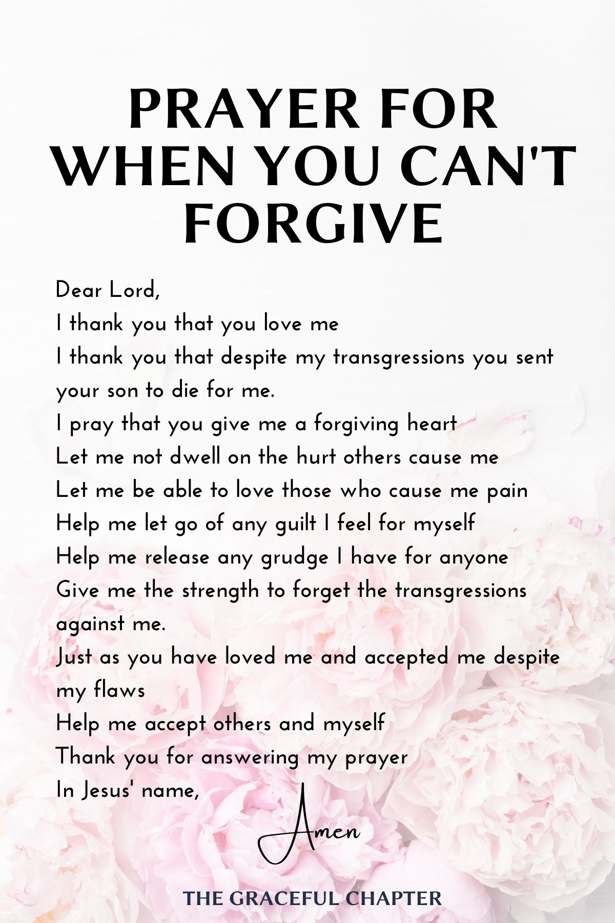 Prayer for when you can't forgive