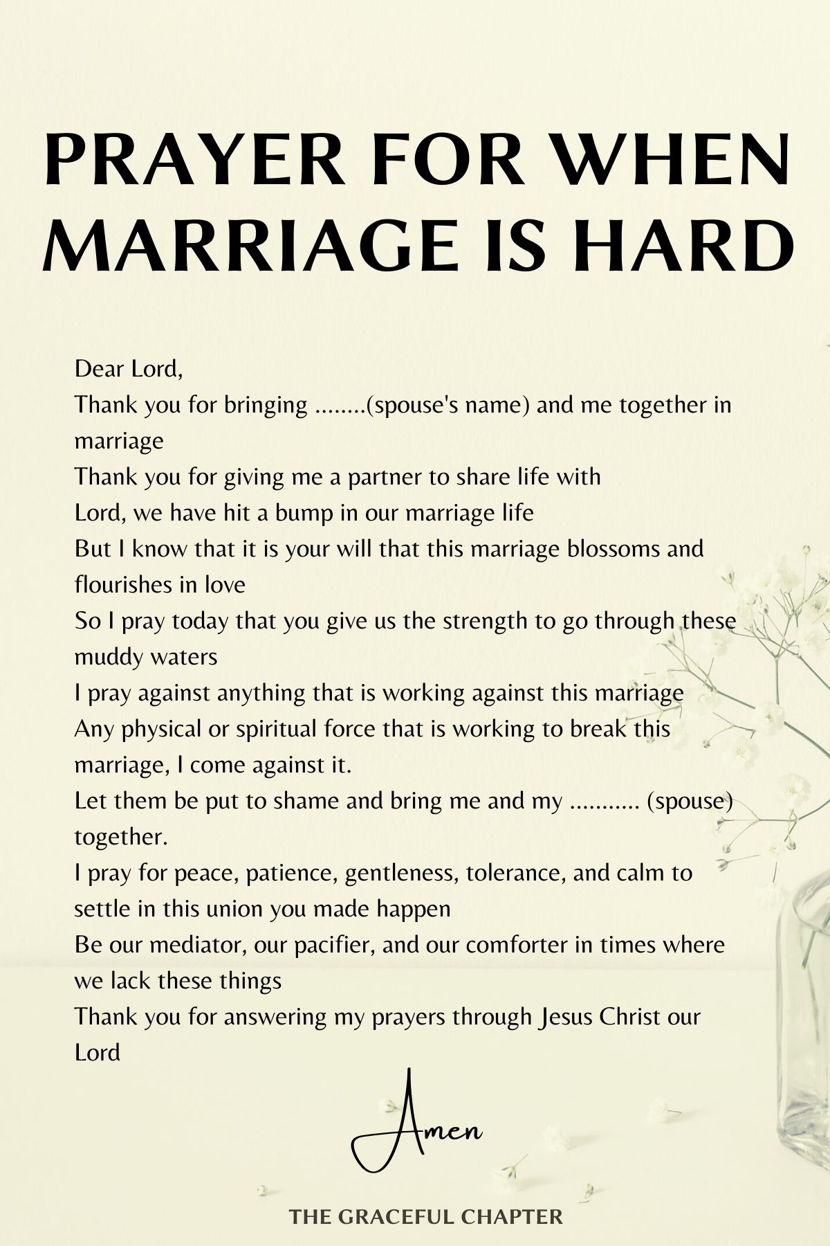 prayer for when marriage is hard