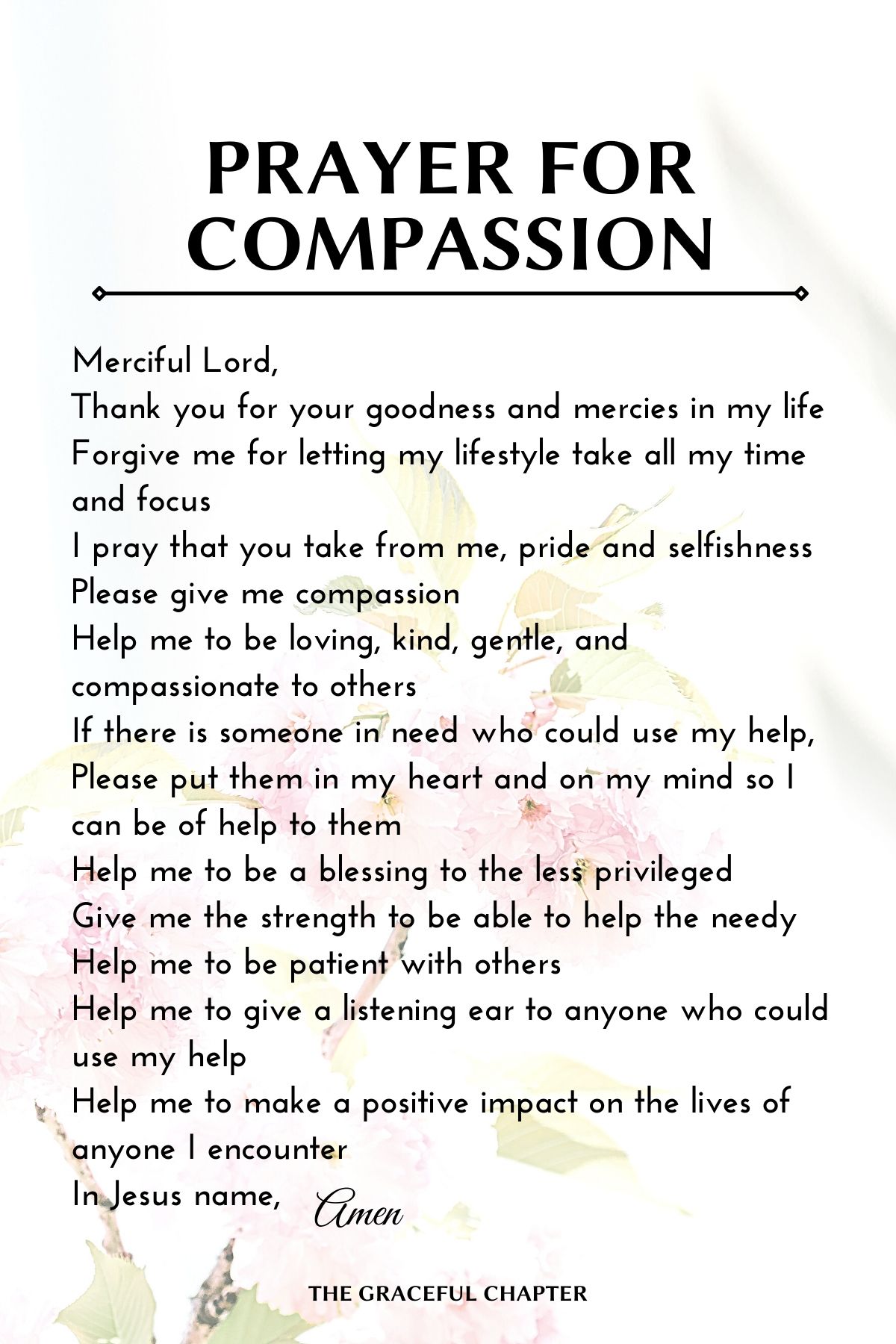 prayer for compassion