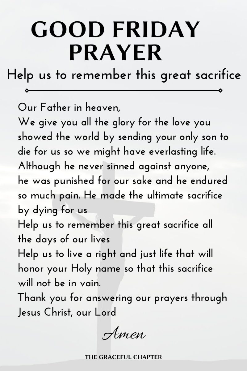 7 Best Good Friday Prayers In Remembrance Of His Sacrifice - The Graceful Chapter