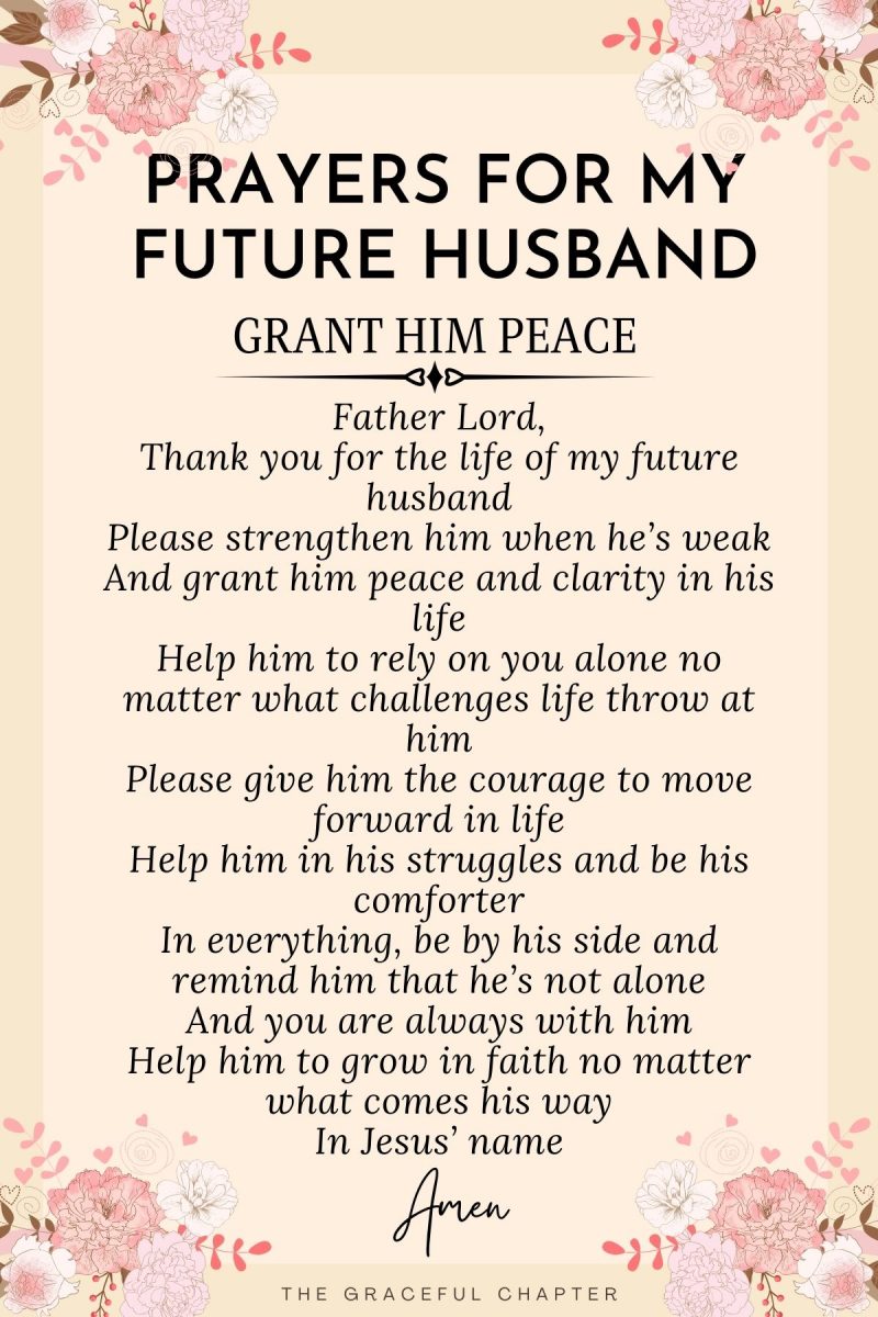 12 Prayers For Your Future Husband - The Graceful Chapter