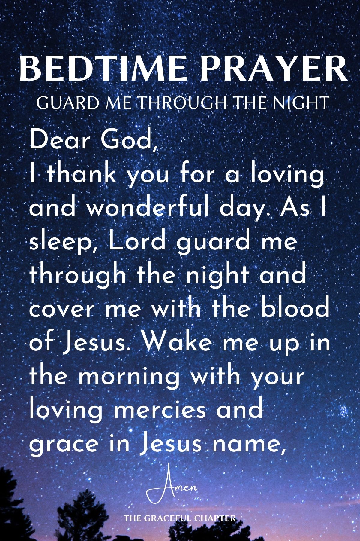 Guard me through the night