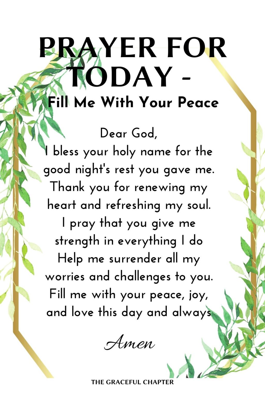 26 Powerful Daily Prayers For Today The Graceful Chapter