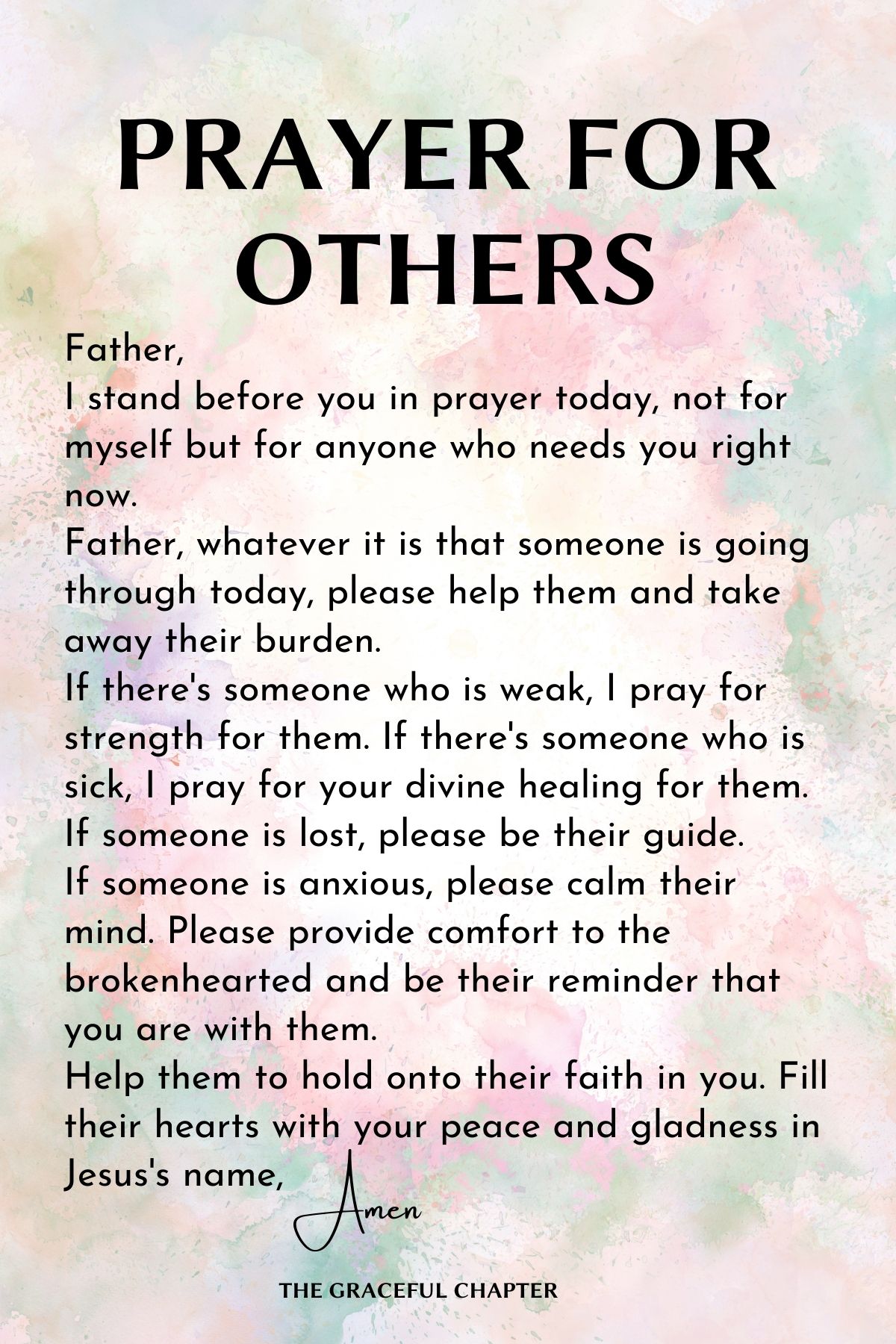 Prayer for others