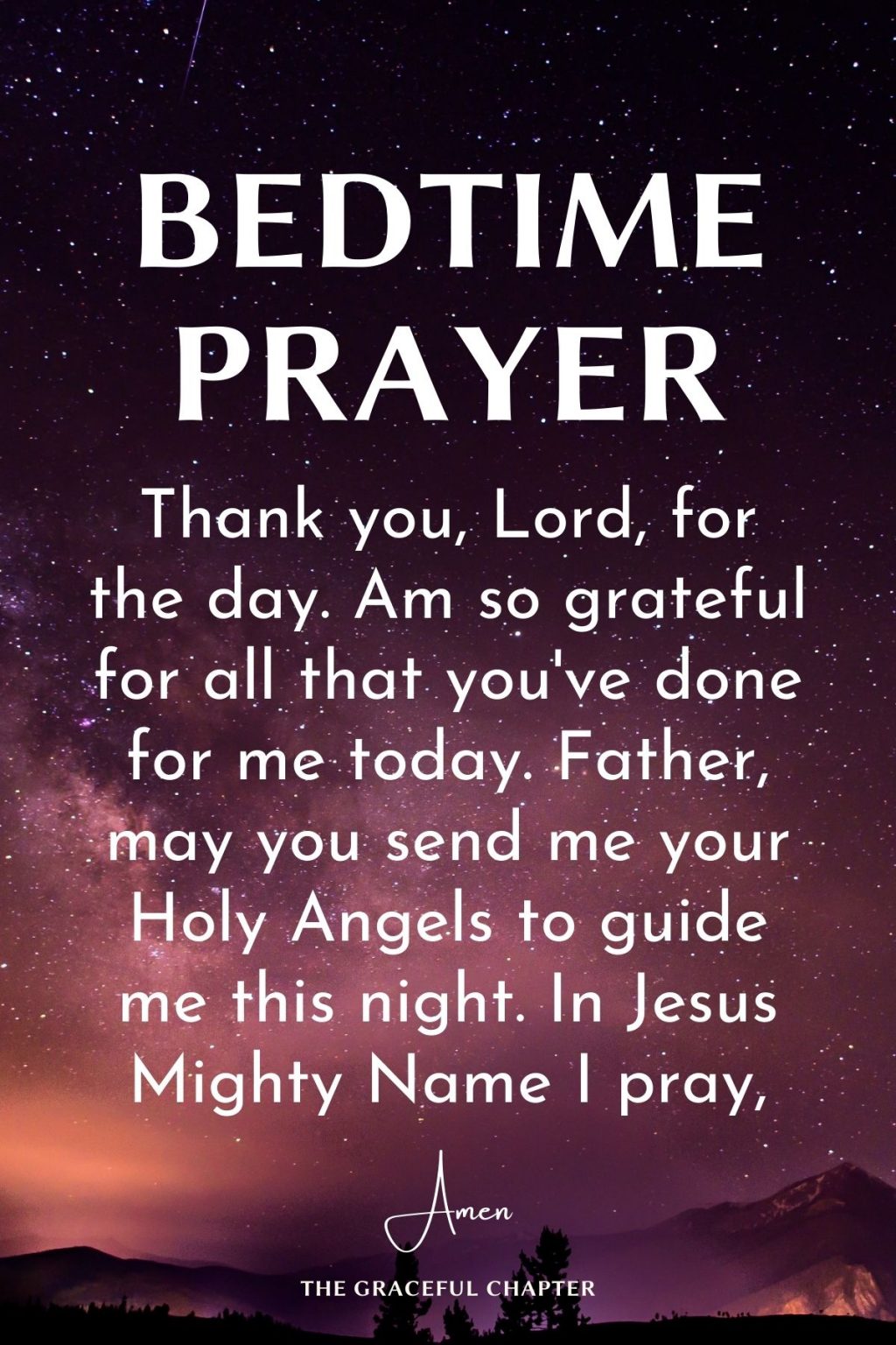 Night Time Prayers For Sleep