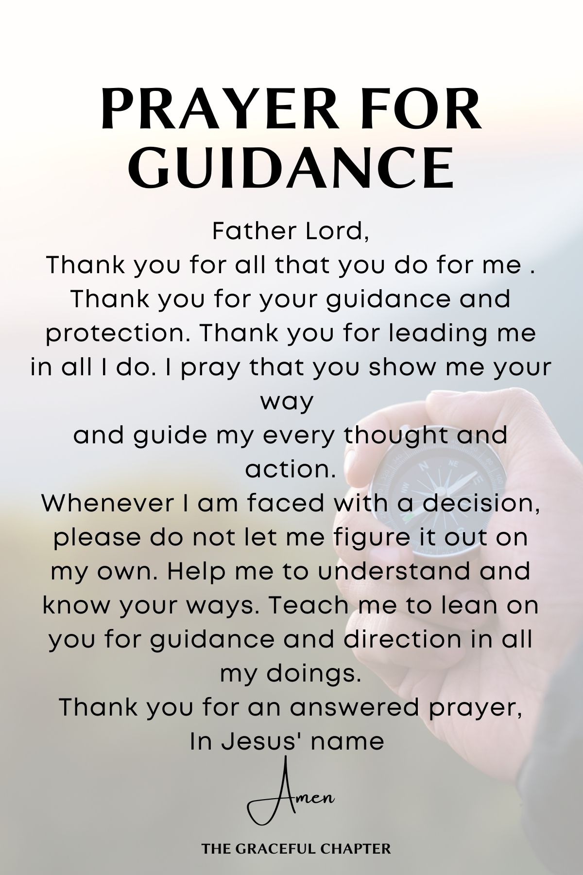 Prayer for guidance
