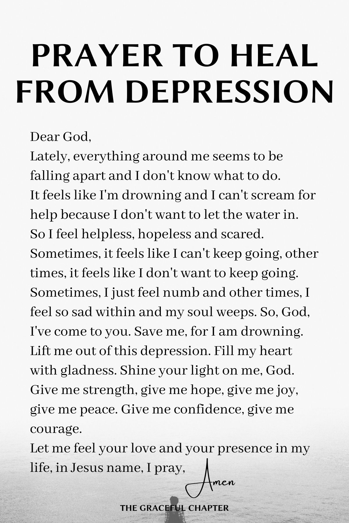 Prayer to heal from depression