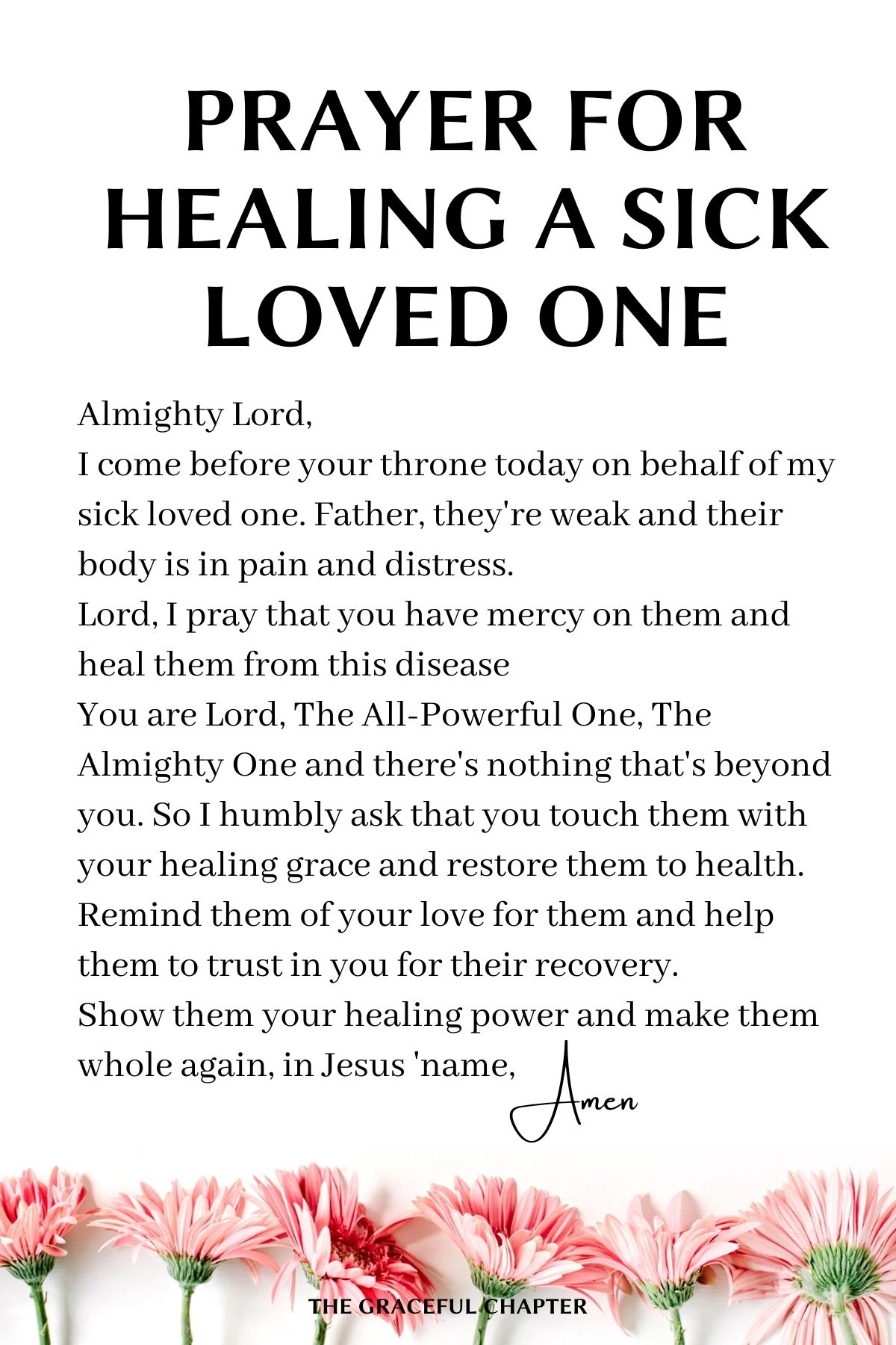 Prayer For Healing For My Sick Wife