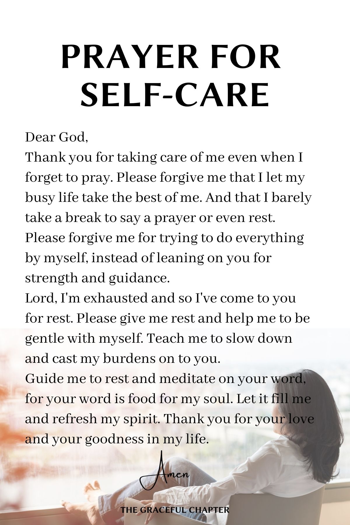 Prayer for self-care