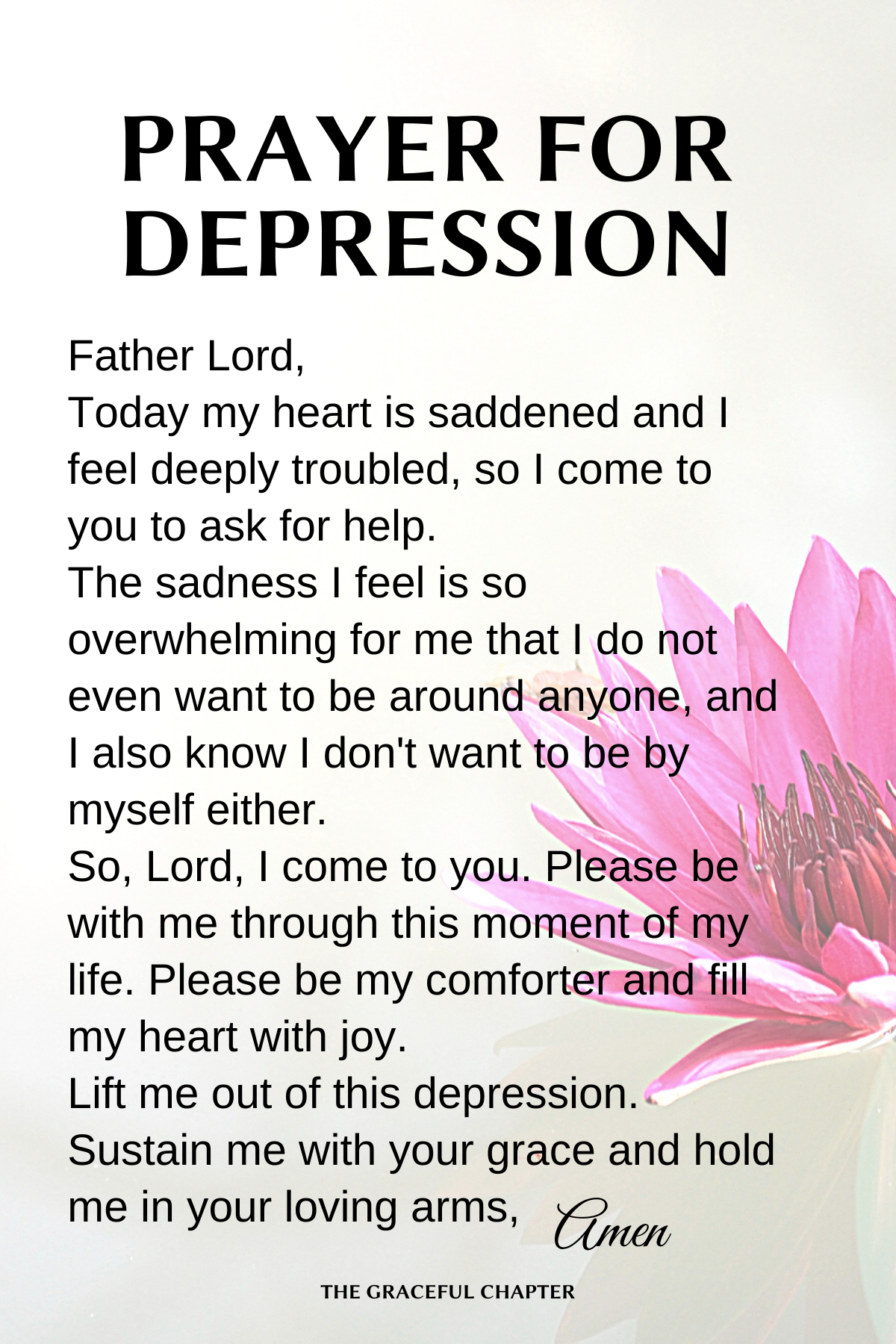 Prayer for depression