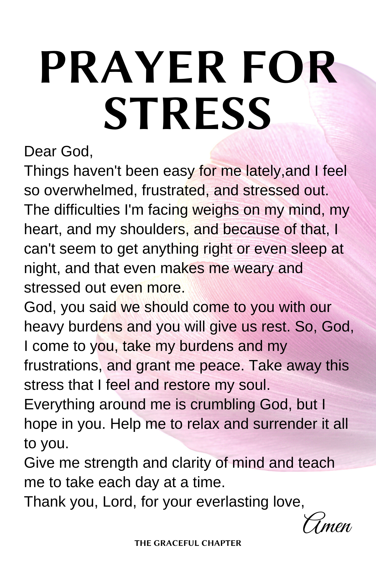 Prayer for when you are stressed