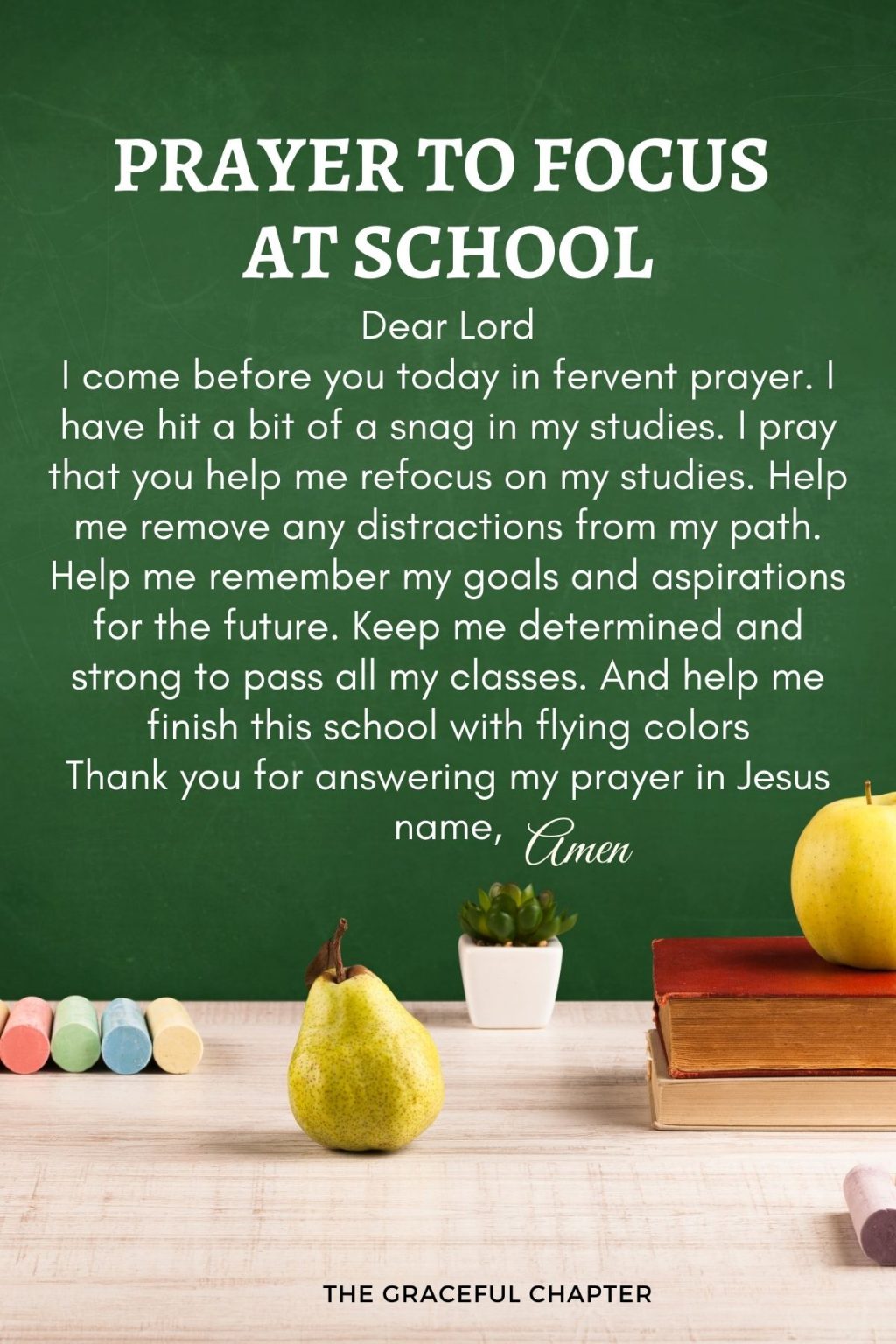 18 Encouraging Prayers For School - The Graceful Chapter