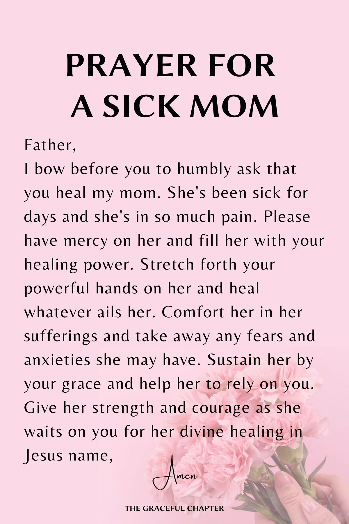 Prayer for my mother to be healed
