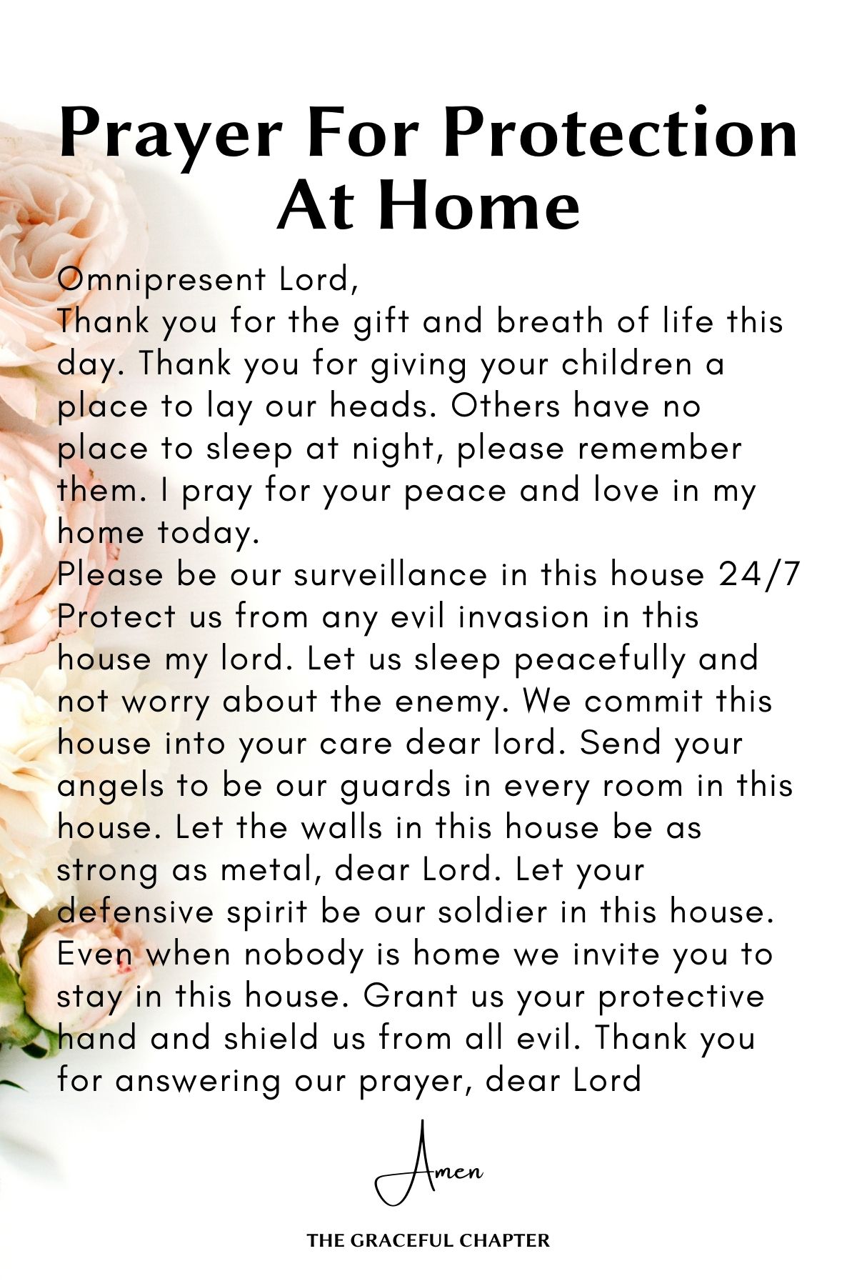 Prayer for Protection at home