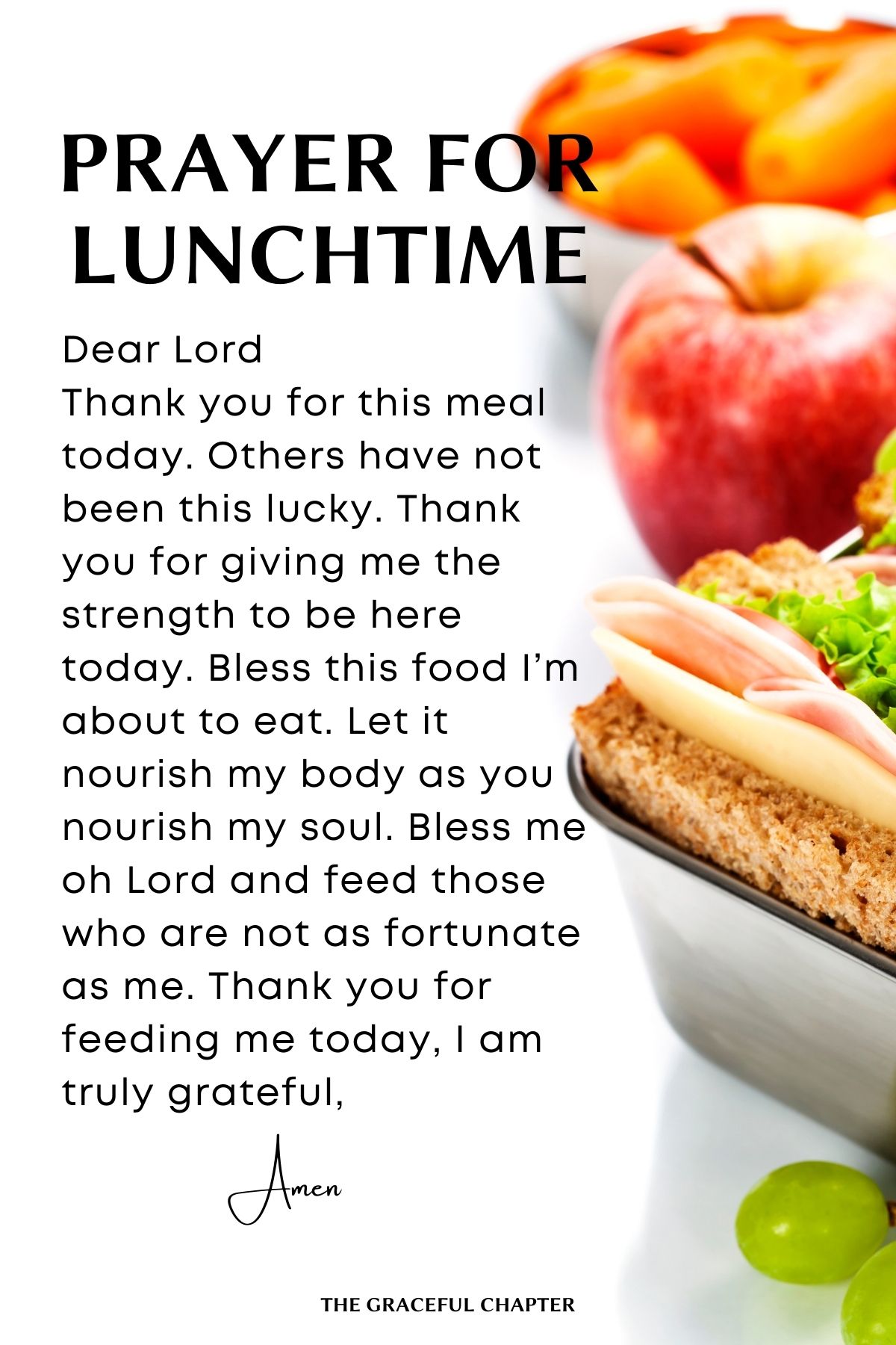 Prayer for lunchtime