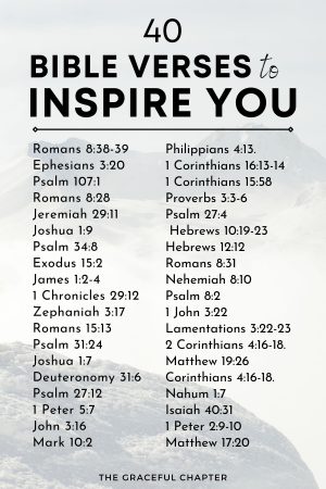 40 Inspirational Bible Quotes To Motivate You