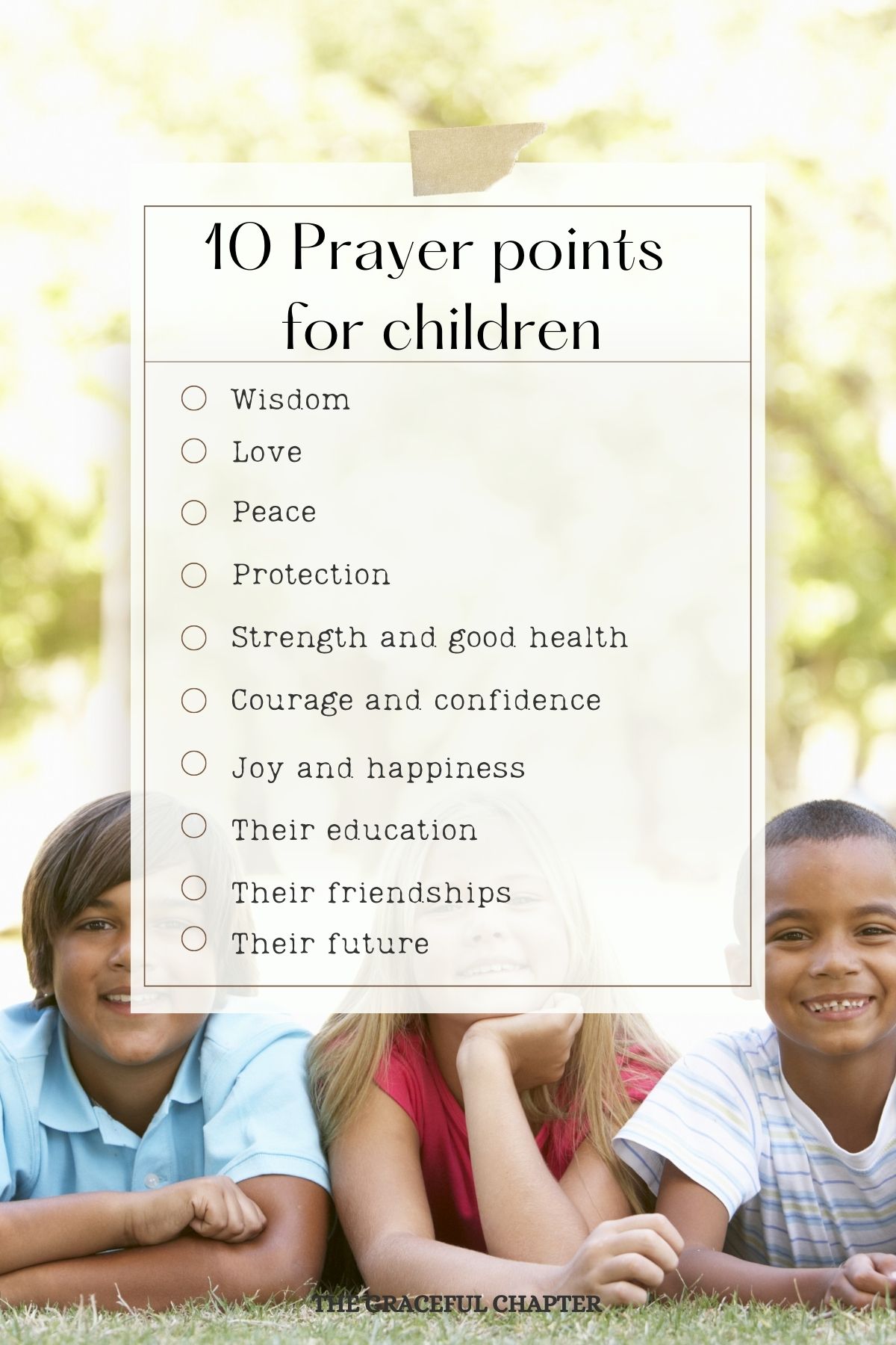 10 prayer points for children