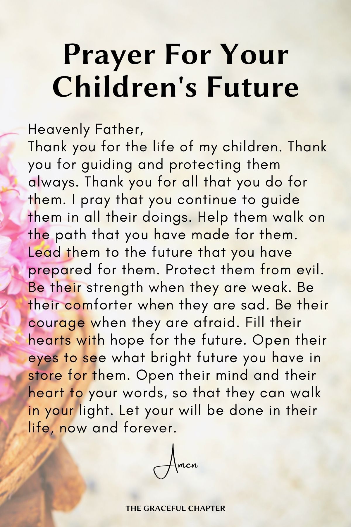 10 Prayer Points For Children - The Graceful Chapter