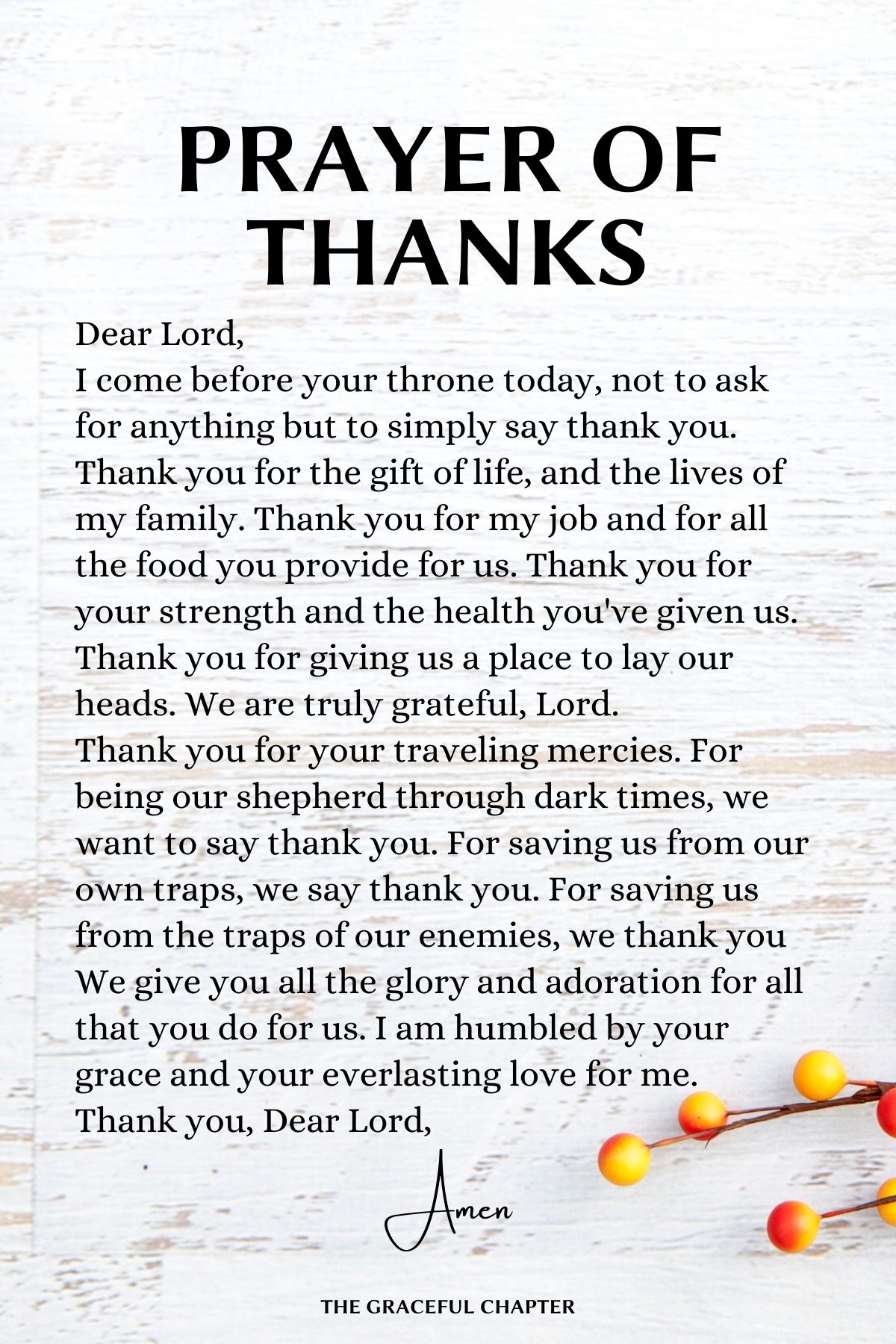 prayer of thanks, thnkgiving prayer