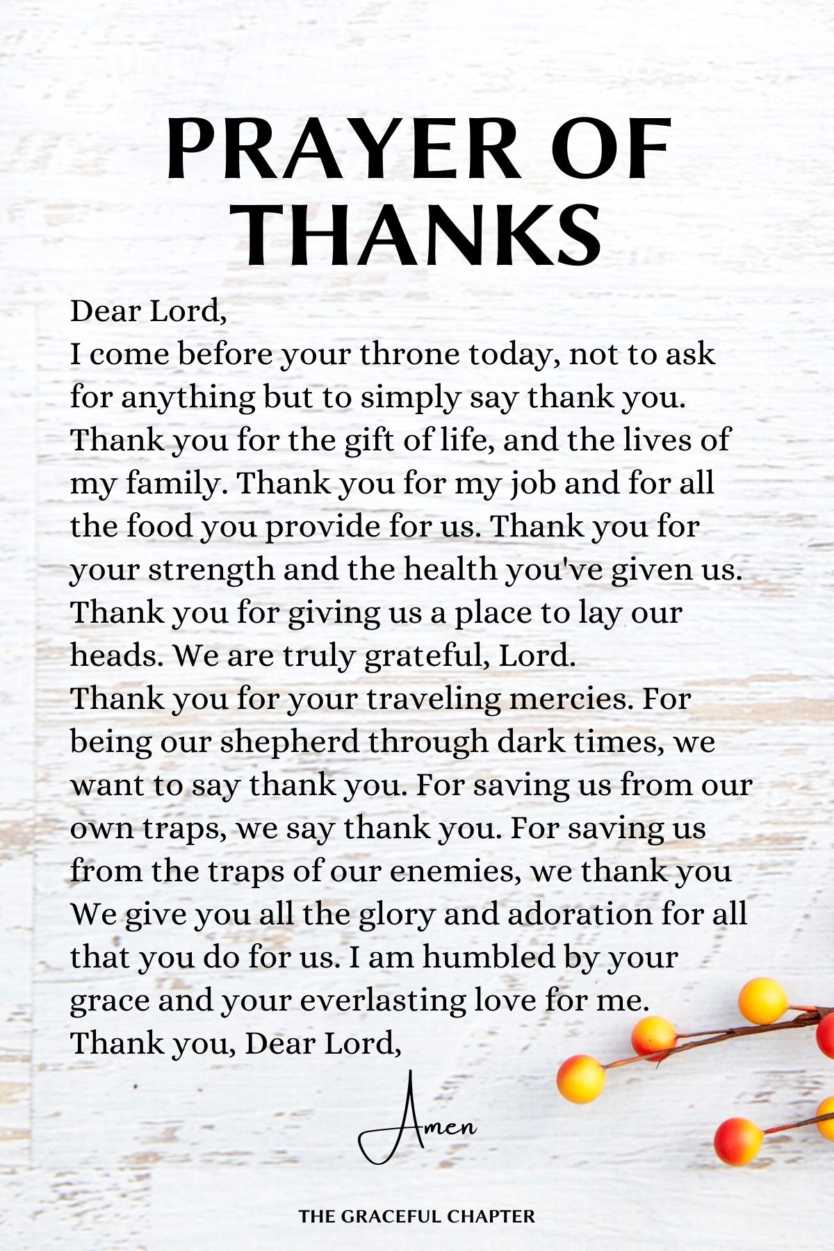 Thanksgiving bedtime prayers