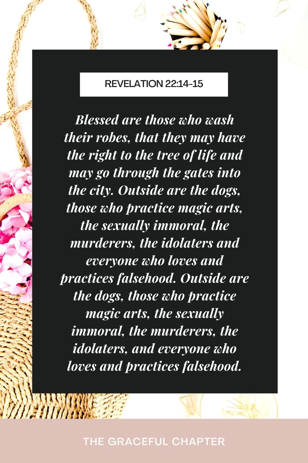 Revelation 22:14-15 bible verses about fornication