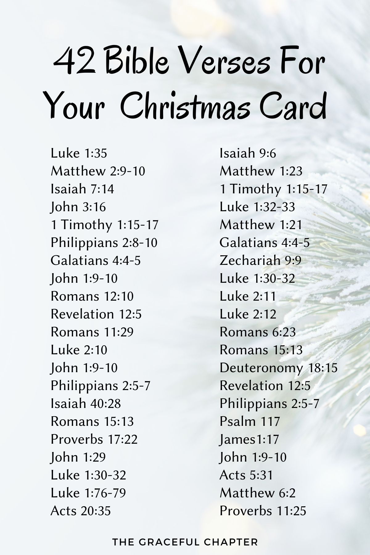 42 bible verses for christmas cards