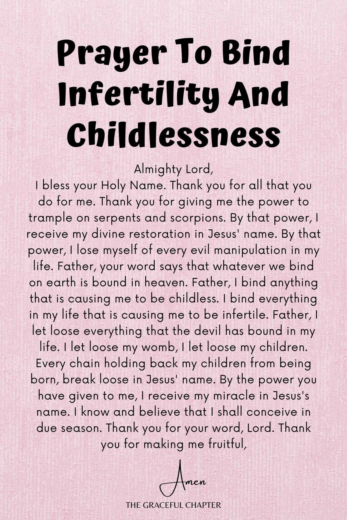 I bind infertility and childlessness