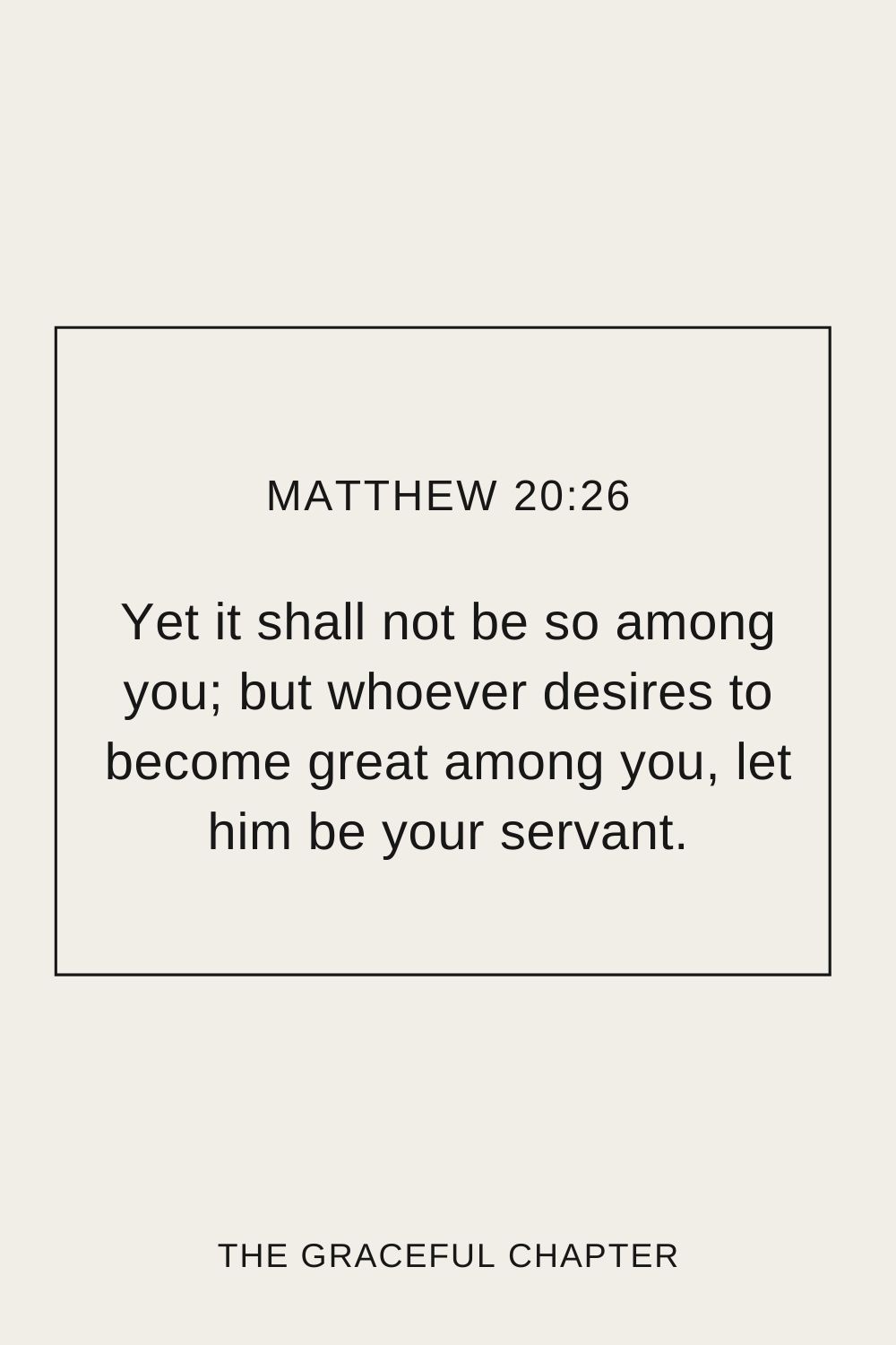 Matthew 20:26