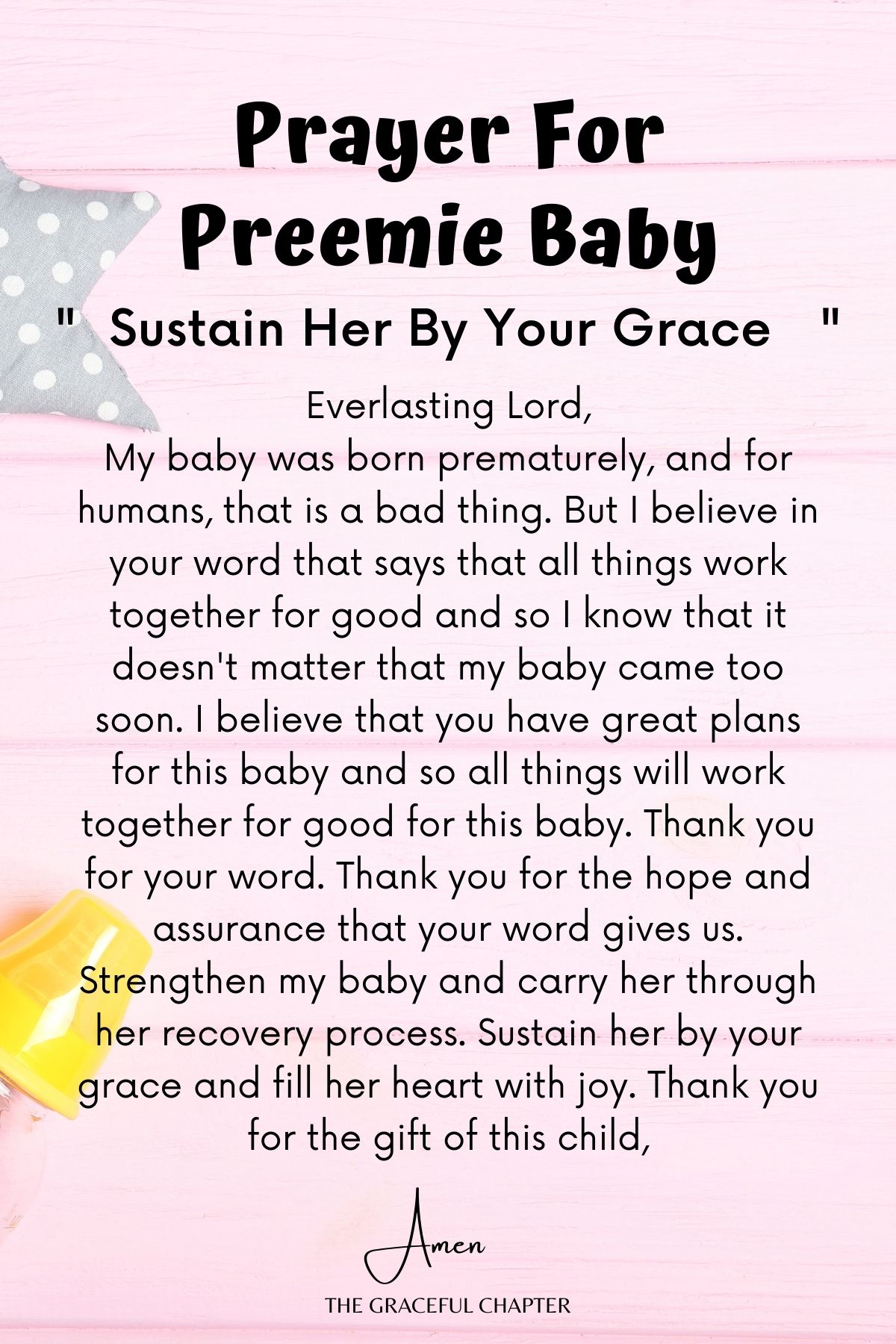 19 Prayers For Premature Babies - The Graceful Chapter