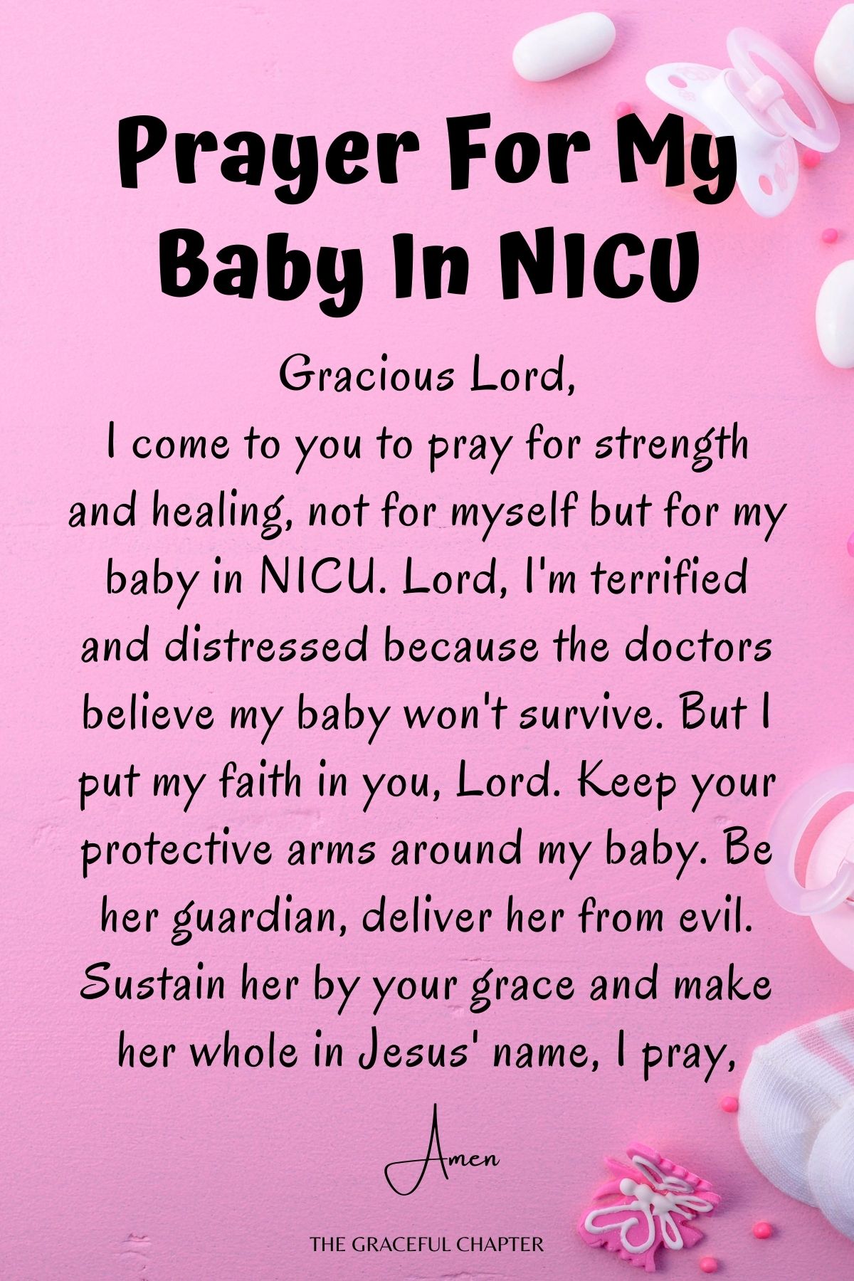 Prayer for my baby in NICU