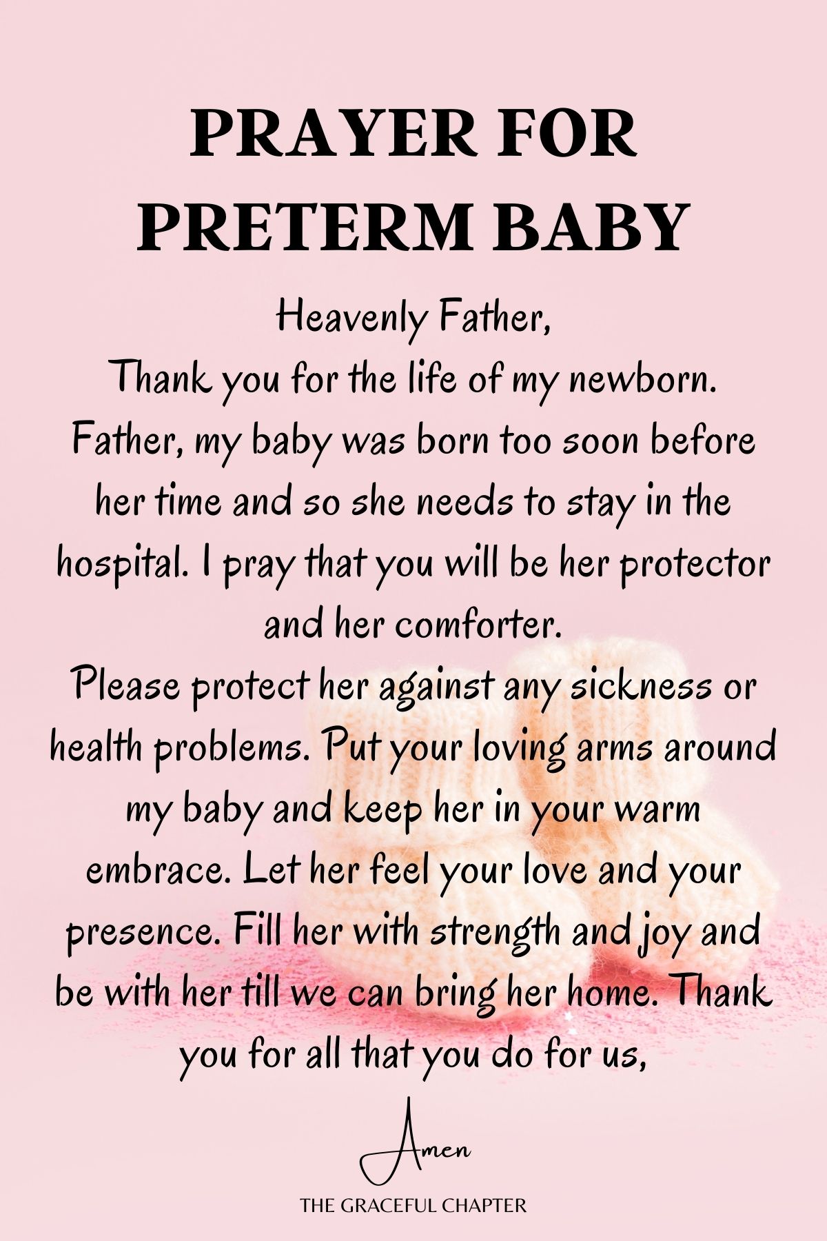 Prayer for preterm baby