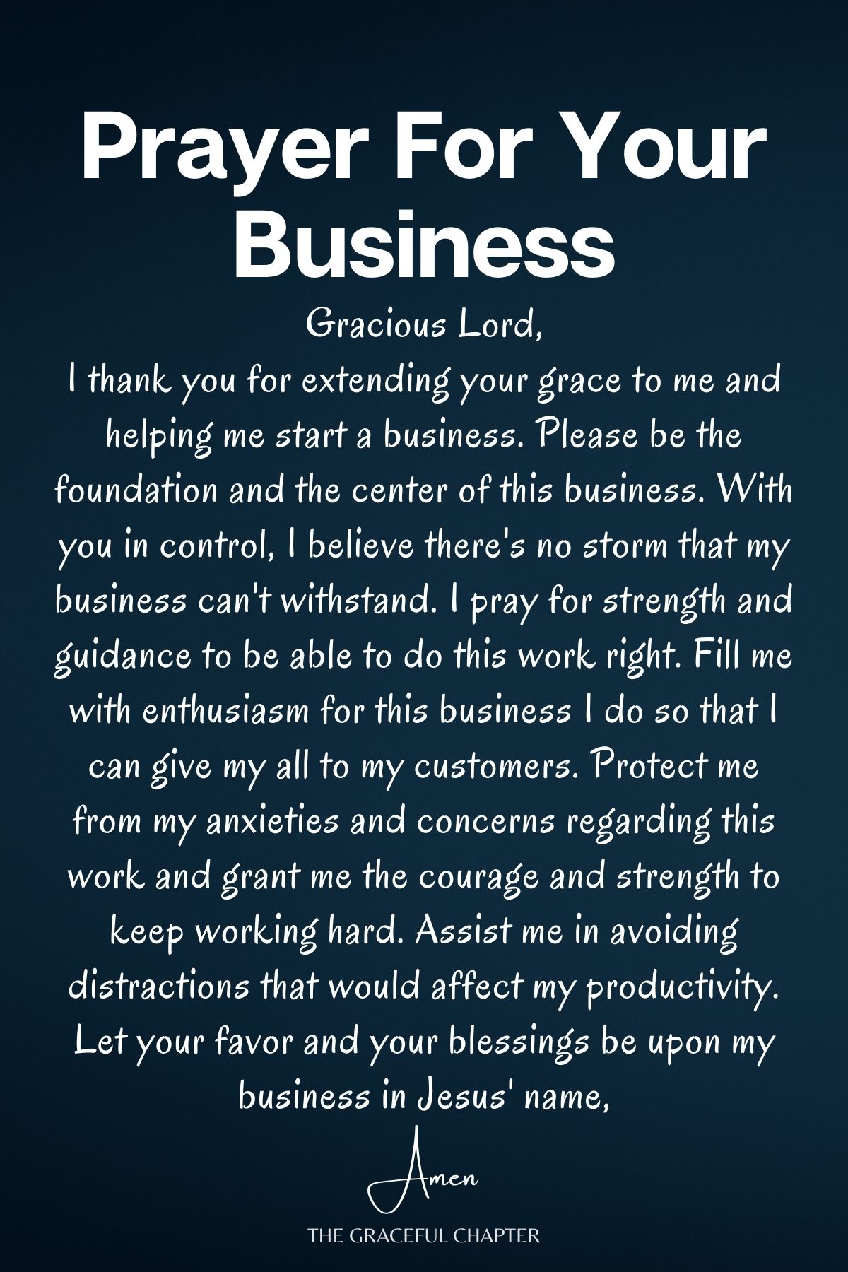 Prayer for your business