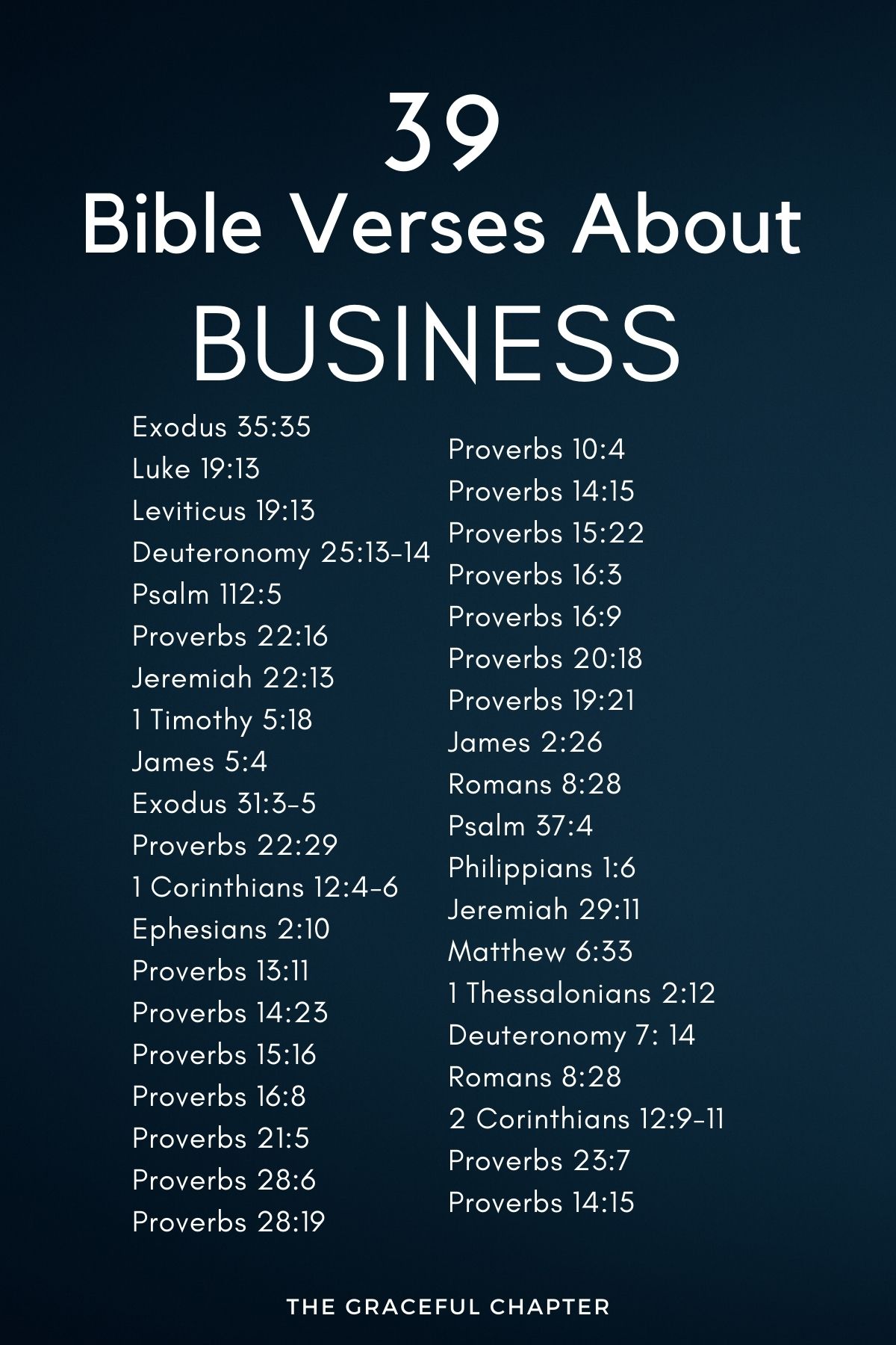 39 bible verses about business