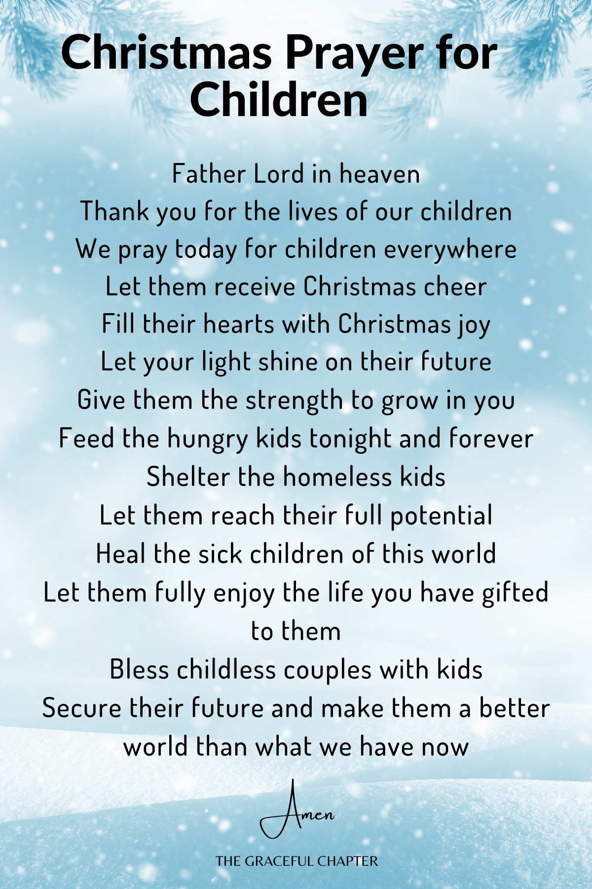 Christmas Prayer for Children