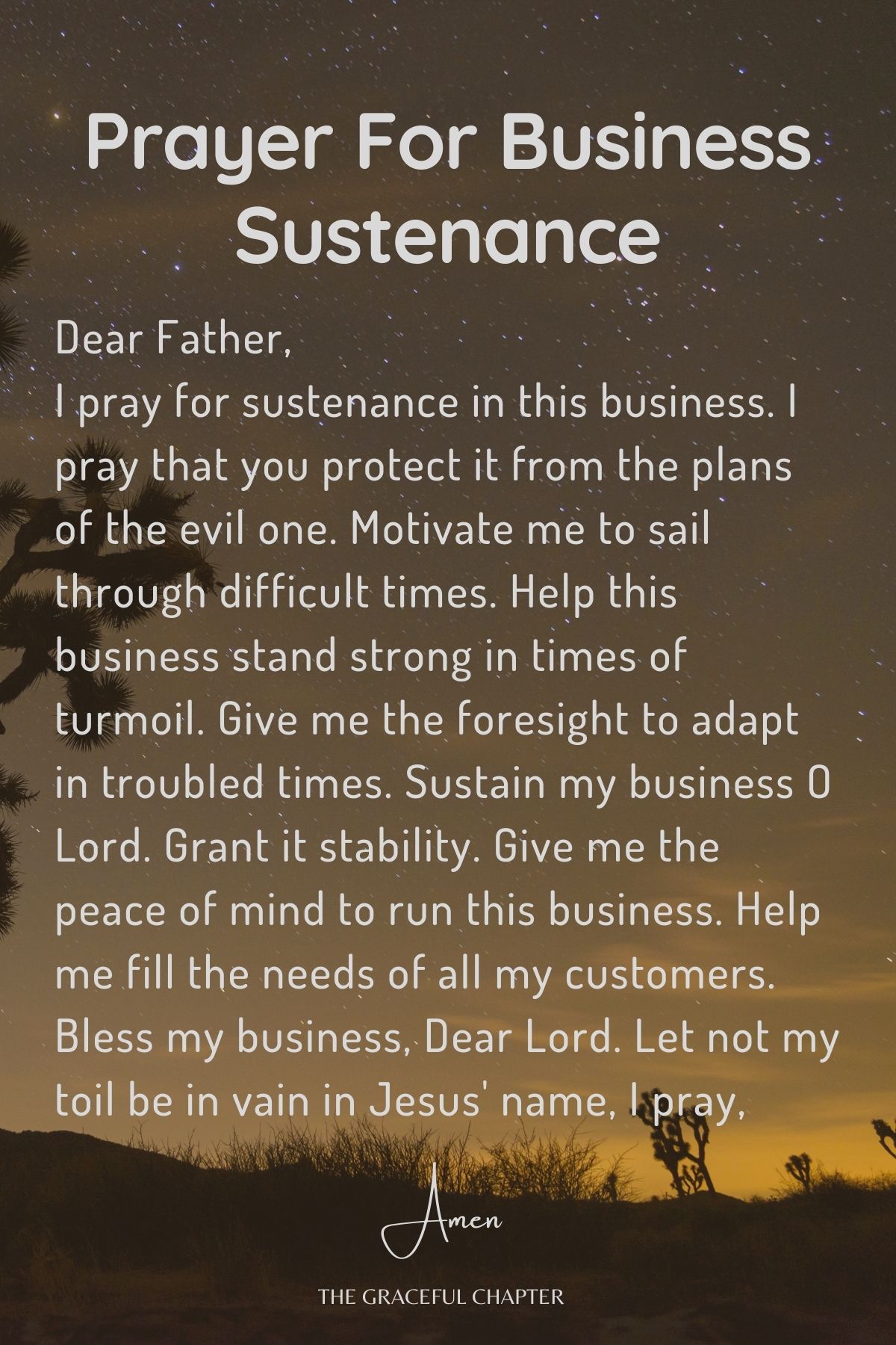 14 Good Prayers For My Business - The Graceful Chapter