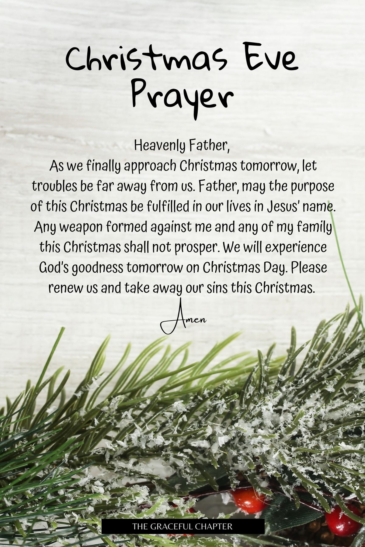 Christmas Eve Prayers 2024 Ciel Melina