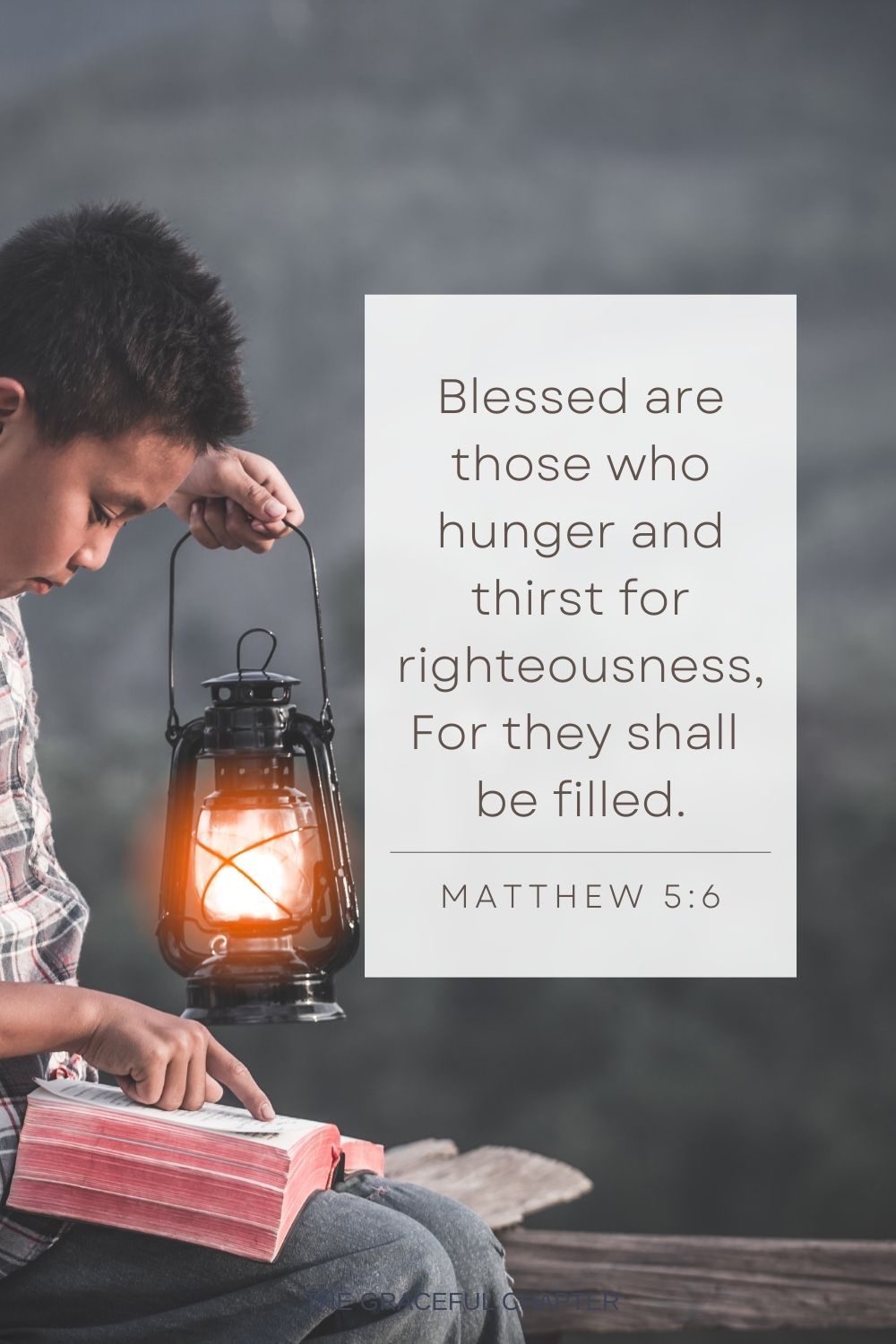 Blessed are those who hunger and thirst for righteousness, For they shall be filled. Matthew 5:6