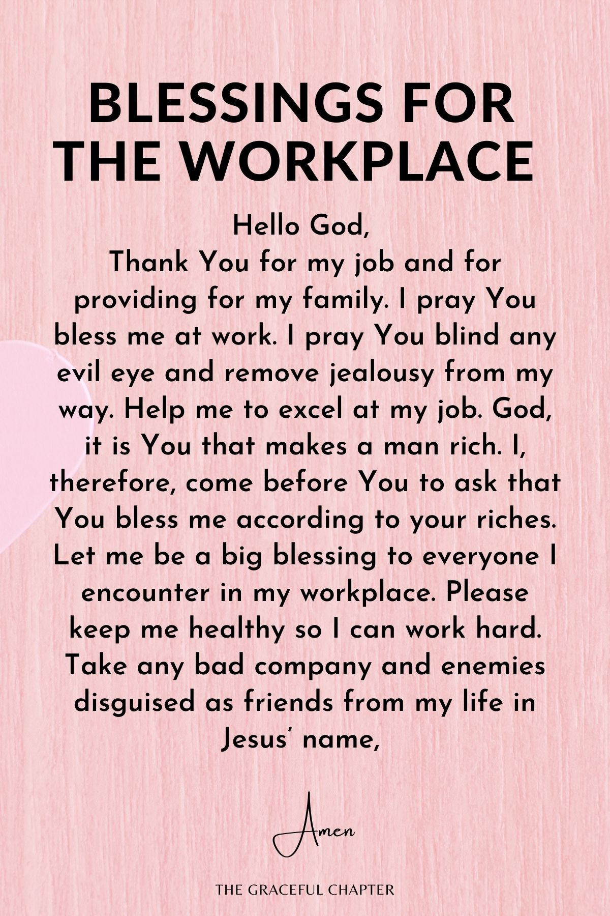 Blessings for the workplace 